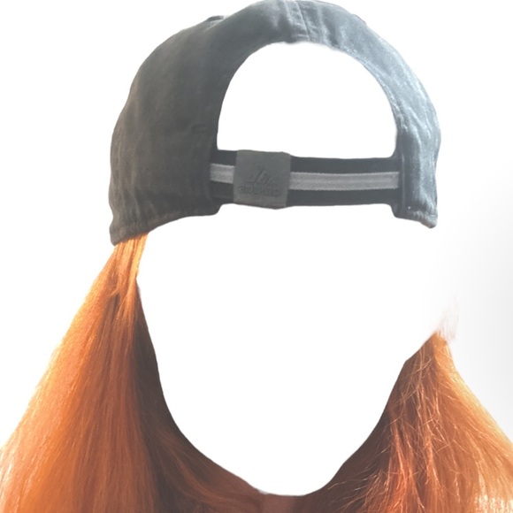 Adidas VTG Grey Relaxed Strap-Back Cap Adjustable 100% Cotton Embroidered Logo - Picture 3 of 3